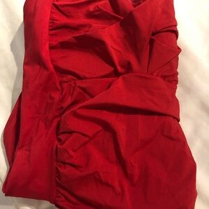 CHANGE lingerie Red Swimsuit 
Size 40 medium 
Worn couple of times